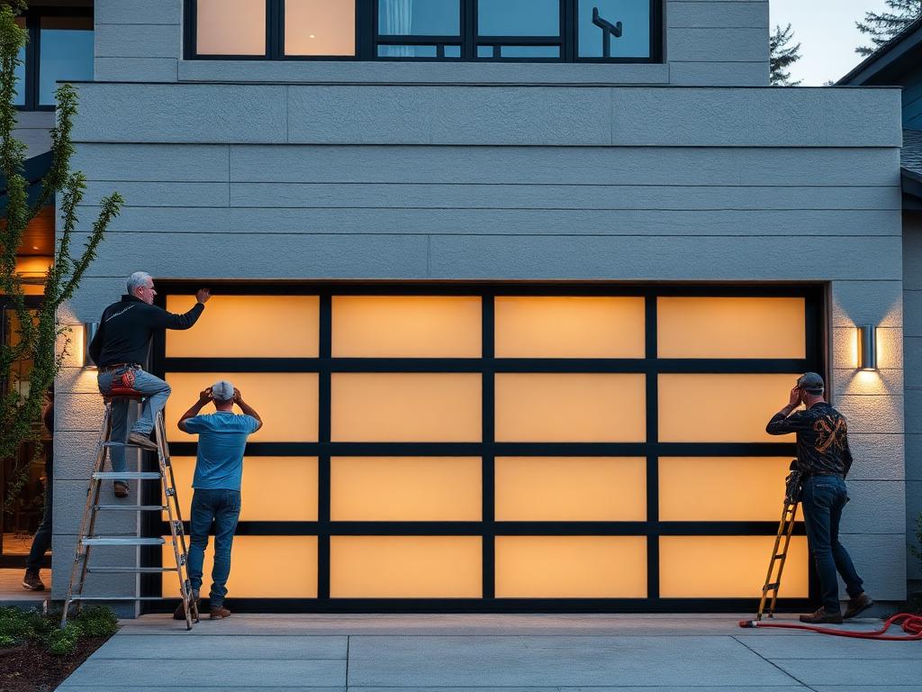 Installation garage door service in Valley City